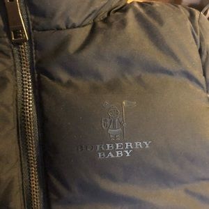 Baby Burberry Jacket dark blue